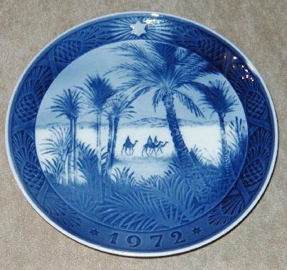 Vintage Royal Copenhagen Christmas Plate 1972 