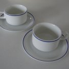 Vintage American Airlines Traveler MICHAUD Cup & Saucer - Set of 2