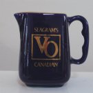 Vintage Seagram's VO Cobalt Advertising Bar Water Pitcher