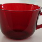 Vintage Ruby Red Glass Cup - Set of 2