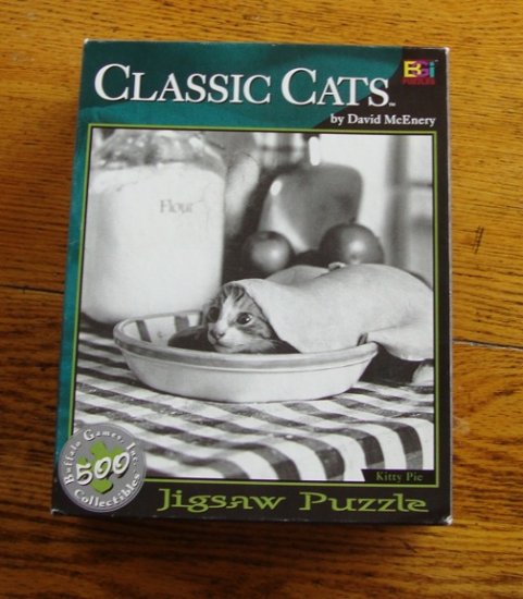 Vintage Buffalo Games Classic Cats Kitty Pie Jigsaw Puzzle 500 Pc