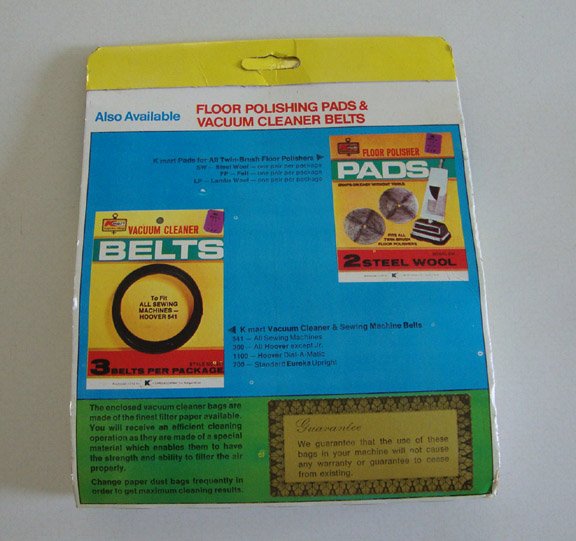 Vintage NOS Kmart K6 Vacuum Cleaner Bags for Hoover Upright Convertibles