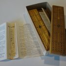 Vintage Drueke Hardwood Cribbage Board #114 in Orig bx