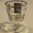 Vintage Southern Comfort Libbey Glass Co. Showboat Steamboat Cocktail Glass Set of 4