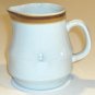 Vintage Stoneware Creamer - Japan Brown Mustard Stripe