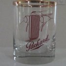 Vintage Mid-Century Antique Auto Packard Clear Glass Tumbler