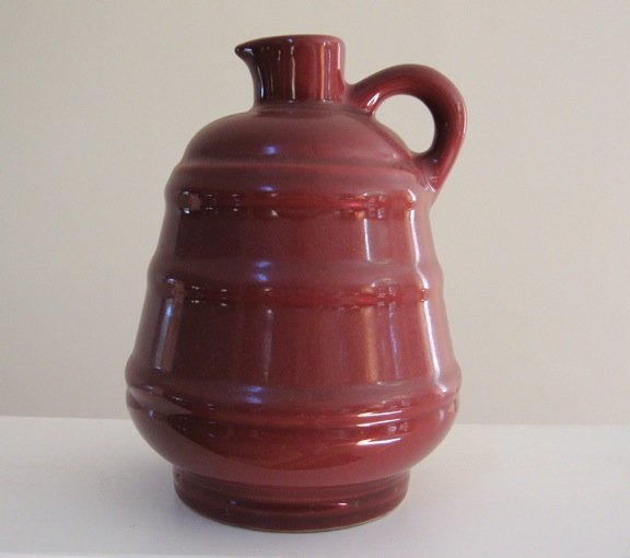 Vintage Mohawk Fiesta Ware Sloe Gin Liquor Ceramic Bottle Jug