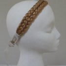 Vintage Blond Synthetic Hair Braided Plaited Headband