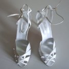 Vintage 1970s Garolini Womens White Strap Sandal Shoes Size 10M Mint, Never Worn