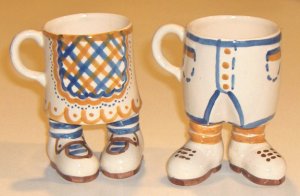 cups with feet