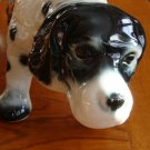 Vintage English Setter Pointer Large Dog Ceramic Planter 280-D