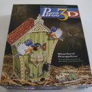 Vintage 2000 Puzz3D Bluebird Bungalow 229 Pc Puzzle - Used