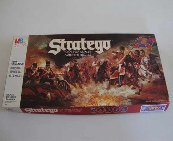 1999 stratego milton bradley board game size