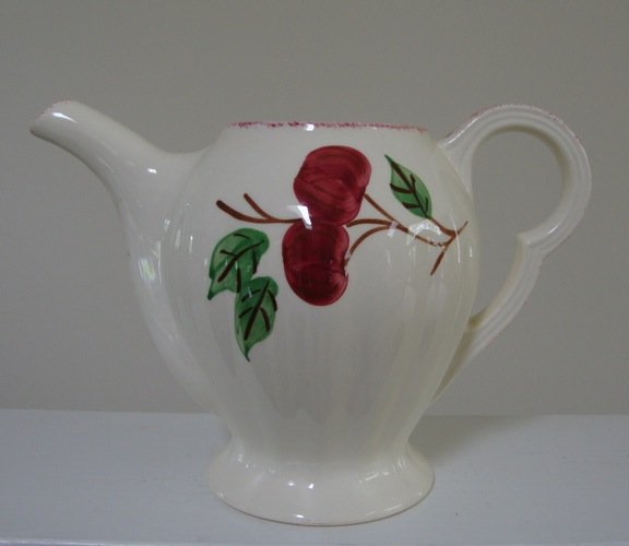 Vintage Blue Ridge Crab Apple Teapot No Lid