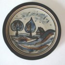 Carl Fischer Oberlausitzer Hand-painted Ceramic Luncheon / Dessert Plate Made in Germany Set of 4