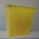 Vintage Max Klein Yellow Plastic Waste Can