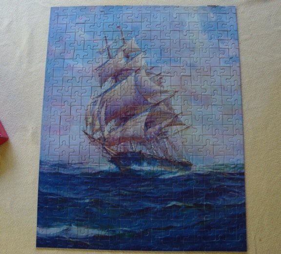 Vintage Croxley 500 Piece Puzzle Series 4611A 'Down the Trade Winds'