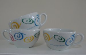 Starbucks D. Reinhart Swirls Coffee Cup - Set of 3