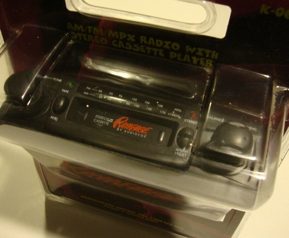 1998 Rampage By Audiovox Car Radio Cassette Player In Package