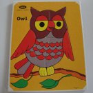Vintage Jaymar Mary Warren #515 Owl Frame Tray Puzzle