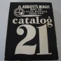 Vintage 1976 Abbott's Magic Mfg Co Catalog 21 ISBN:0394727665