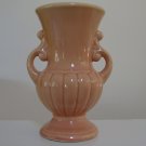 Vintage Ceramic Pale Coral / Peach Vase - 8"