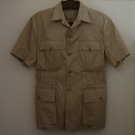 Kenyan Custom Tailored Cotton Twill Khaki Safari Shirt
