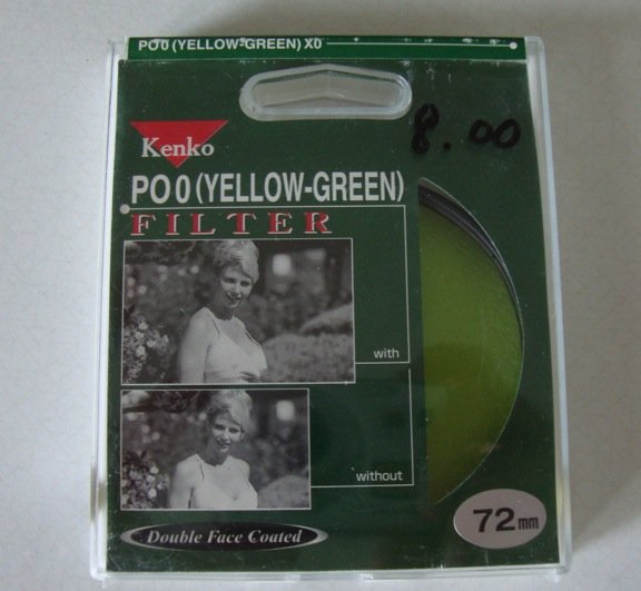 Kenko PO0 (Yellow Green) Filter 72mm SLR