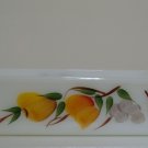 Vintage Anchor Hocking Fire King Gay Fad Milk Glass Loaf Dish