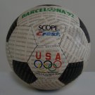 Vintage 1992 Scope Crest USA Olympics Official Sponsors Soccer Ball Barcelona '92