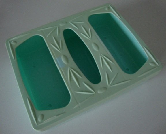Vintage Shamrock Products Plastic Tissue Holder Catch-all Tray