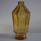 Vintage WHEATON Glass Amber Lantern Shaped Decanter / Bottle