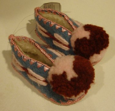 familie overtro donor Vintage G. Minas Wool Children's Slipper Traditional Greece