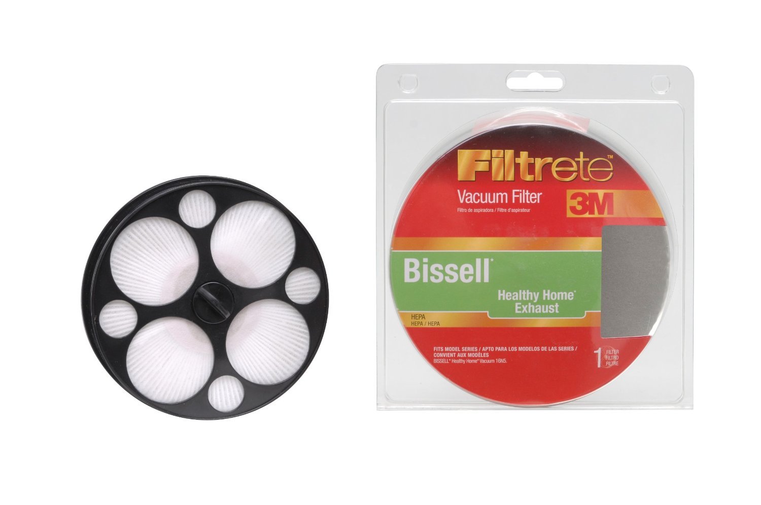 Set of 2 New 3M Filtrete HEPA Vacuum Filter Bissell Healthy Home