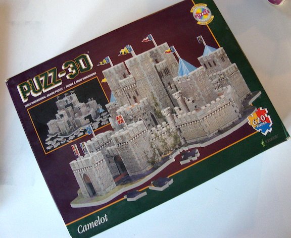 Vintage 1995 Puzz 3D CAMELOT Puzzle - 620 pieces