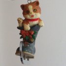 Vintage 1989 Enesco "The Purr-fect Fit!" Where's Kitty Ornament