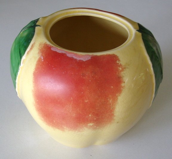 Vintage Hull USA Blushing Apple Cookie Jar - No lid
