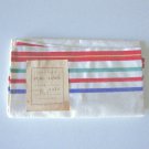 NOS Vintage Poland Pure Linen Striped Tea Towel