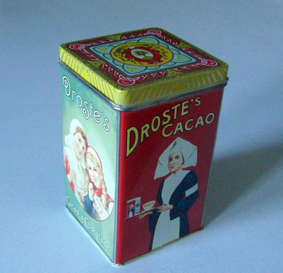 Vintage 1980s Droste's Cacao Haarlem Holland Advertising Tin