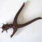 Vintage Sargent & Co Leather Rotating 6 Hole Punch