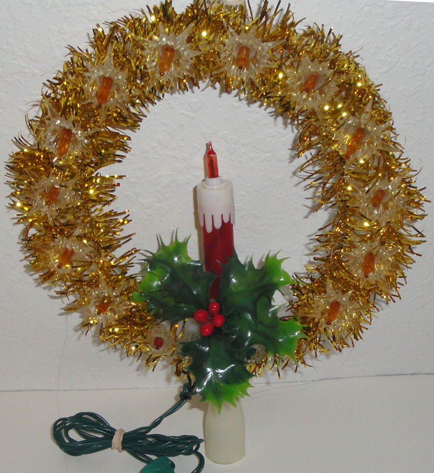 Vintage Gem 11 Light Candle Christmas Tree Top in orig. box