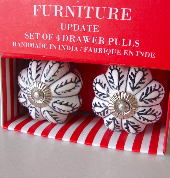 Instant Furniture Update Set 4 Ceramic Drawer Pulls Knobs