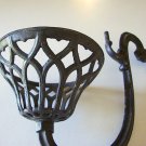 Antique Cast Iron Wall Sconce Oil Lampholder - Pear Shape Cup