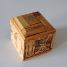 Vintage Bethlehem Carved Wooden Box w/ Hinged Lid - Israel
