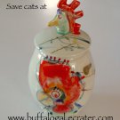 Reno Pottery Rooster Container w/ Lid