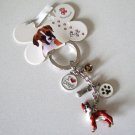 Smart Tag Little Gifts Keychain - Boxer - Hand Painted