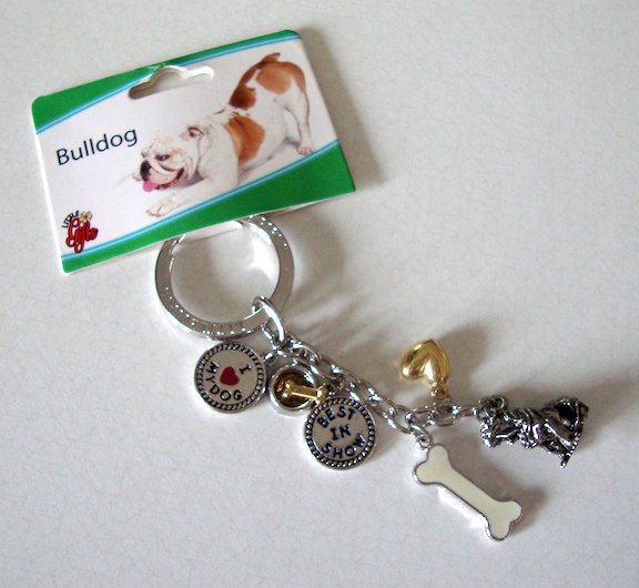 Smart Tag Little Gifts Keychain - Bulldog