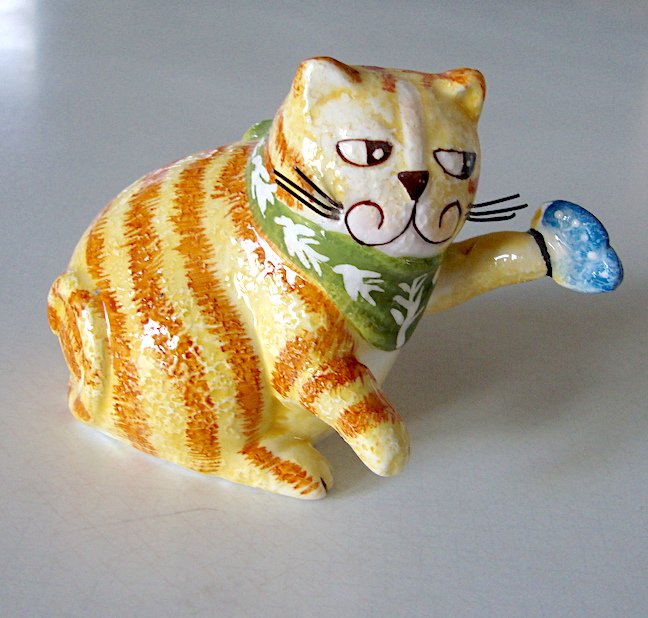 Vintage TLS Designs Ceramic Cat Figurine