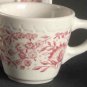 Vintage Syracuse China Roxbury Red Cup & Saucer - Set of 4
