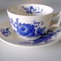 Vintage Spode SP211 Blue Floral Cup and Saucer